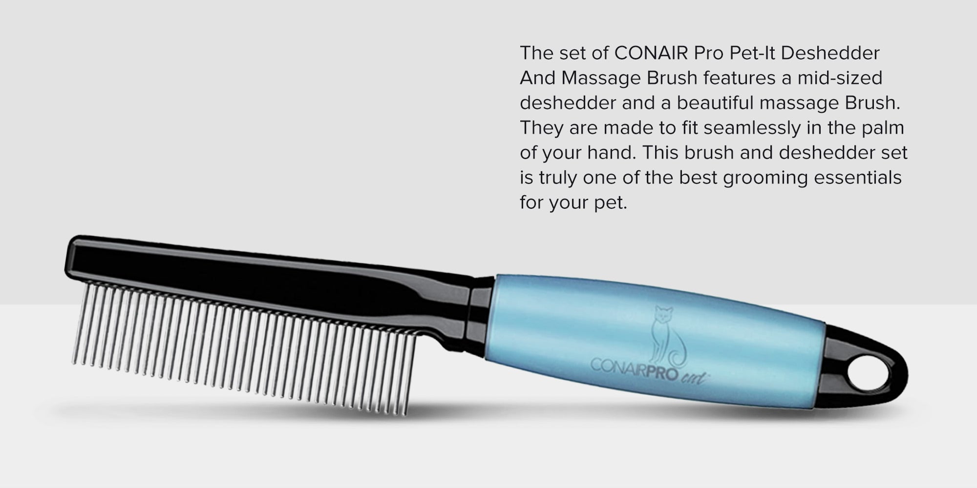 Comb And Brush Blue/Black Medium