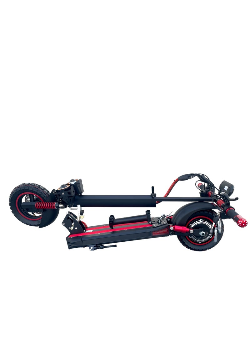 CHENXIAN E10 Electric Scooter – 1000W Motor, 48V 10Ah Battery, 55 Km/h Max Speed, 35–45 Km Range, 4-Way Suspension, LED Lights & Digital Display