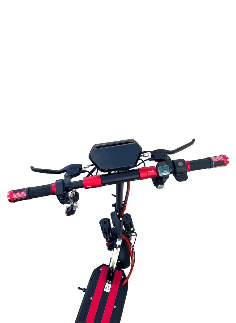 CHENXIAN E10 Electric Scooter – 1000W Motor, 48V 10Ah Battery, 55 Km/h Max Speed, 35–45 Km Range, 4-Way Suspension, LED Lights & Digital Display