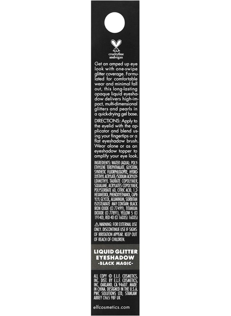 Fard à paupières liquide longue durée, opaque et chatoyant, à séchage rapide, dans une formule gel qui offre un look multidimensionnel à fort impact, 0,10 fl. oz., Black Magic, 0,10 fl. oz., Lot de 1