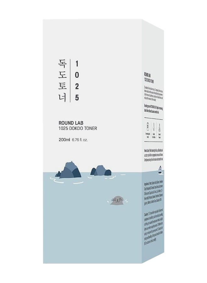 1025 Dokdo Toner 200ml, Exfoliate Dead Skin Cells, Replenish Skin with Long Lasting Moisture, Hydrating