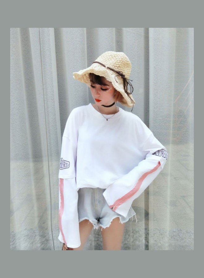 Thicken Unique Harajuku Style T-Shirt White