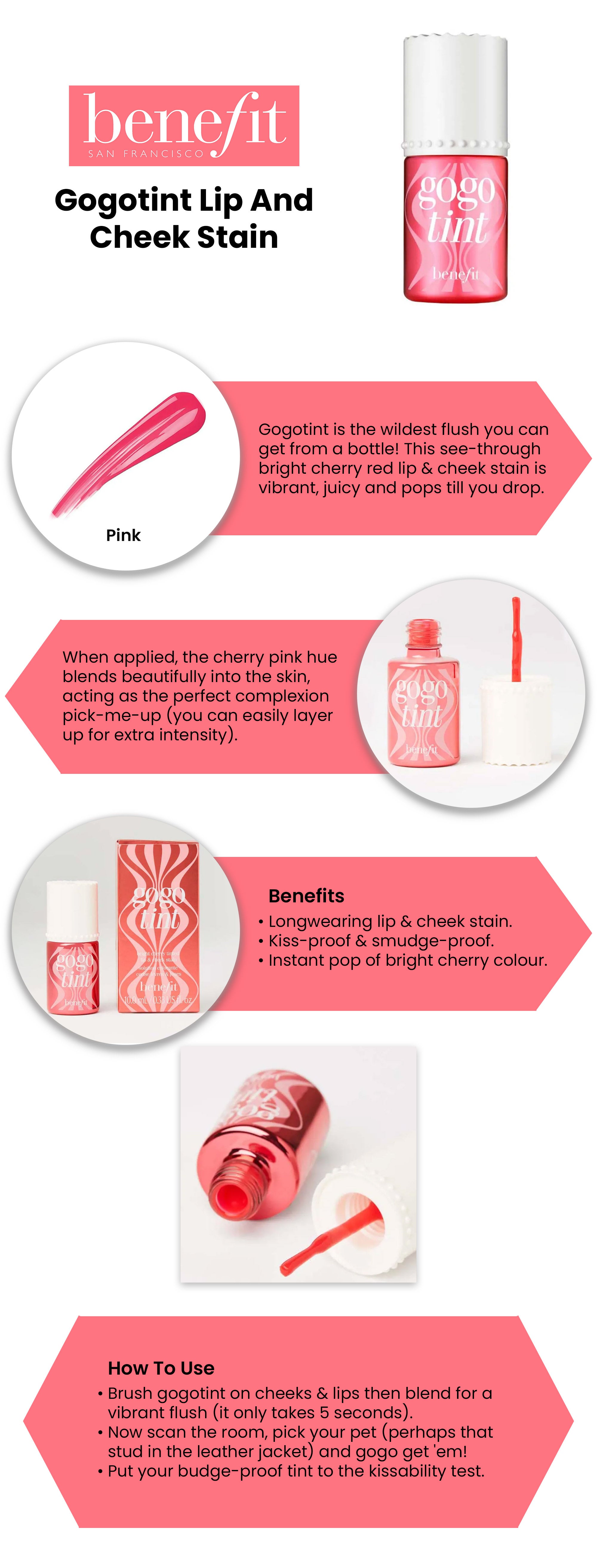 Gogotint Lip And Cheek Stain Pink