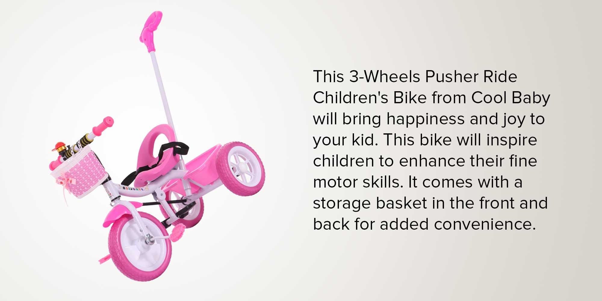 3-Wheels Pusher Ride Children's Bike