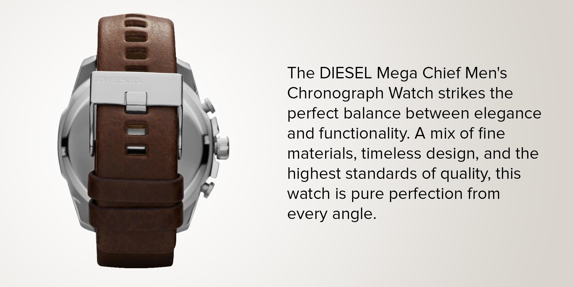 Men's Mega Chief Water Resistant Chronograph Watch Dz4281