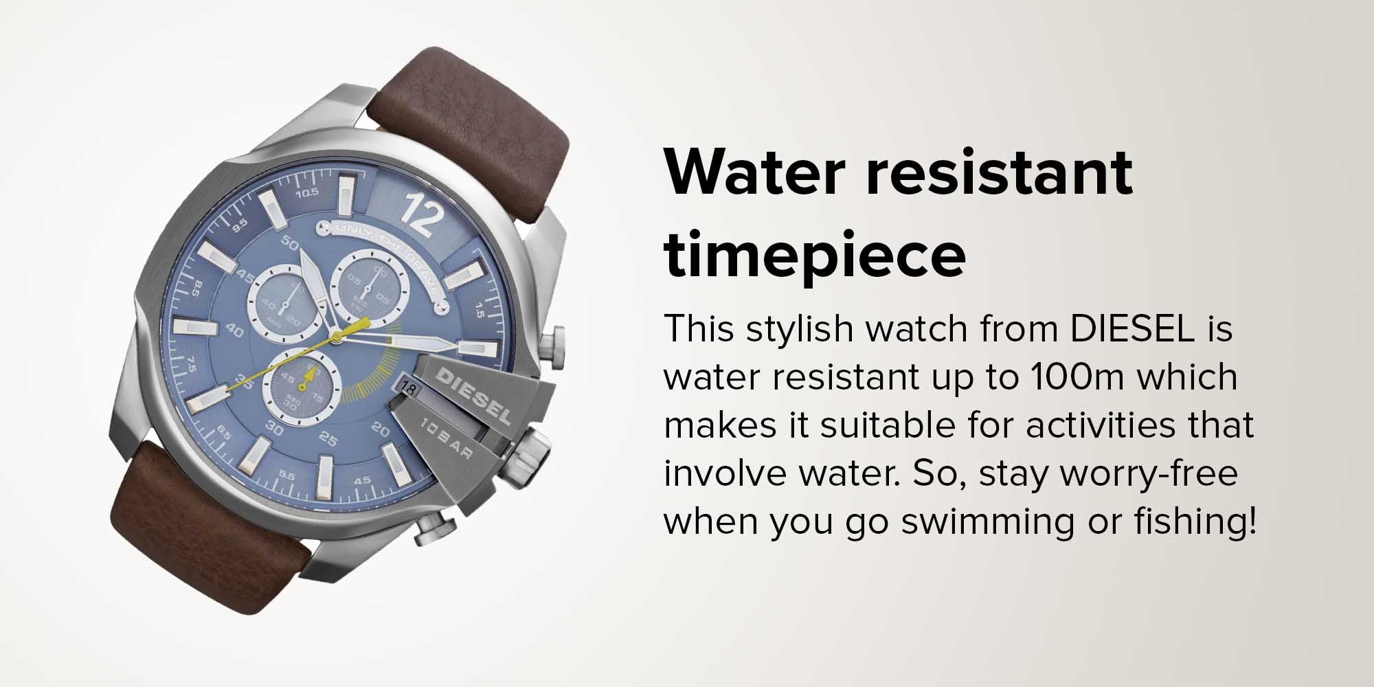 Men's Mega Chief Water Resistant Chronograph Watch Dz4281