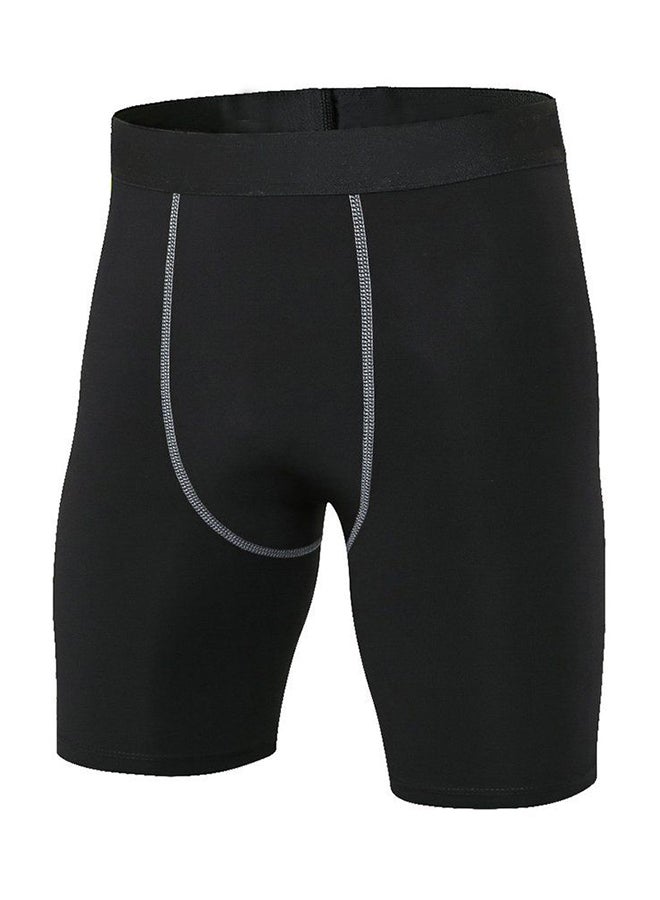Quick Drying Tight Compression Shorts Black