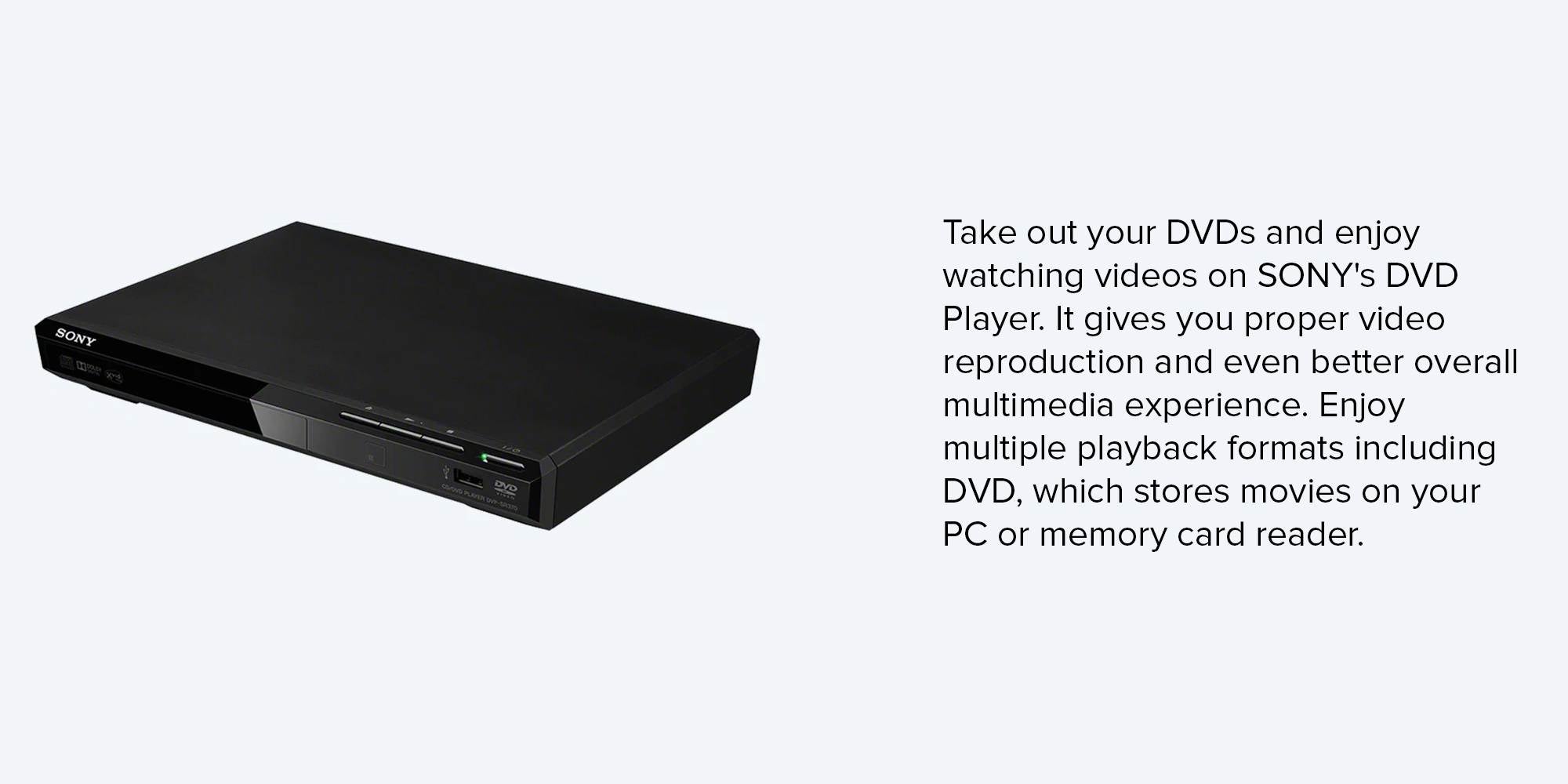 DVP-SR370 DVD Player SR370 Black