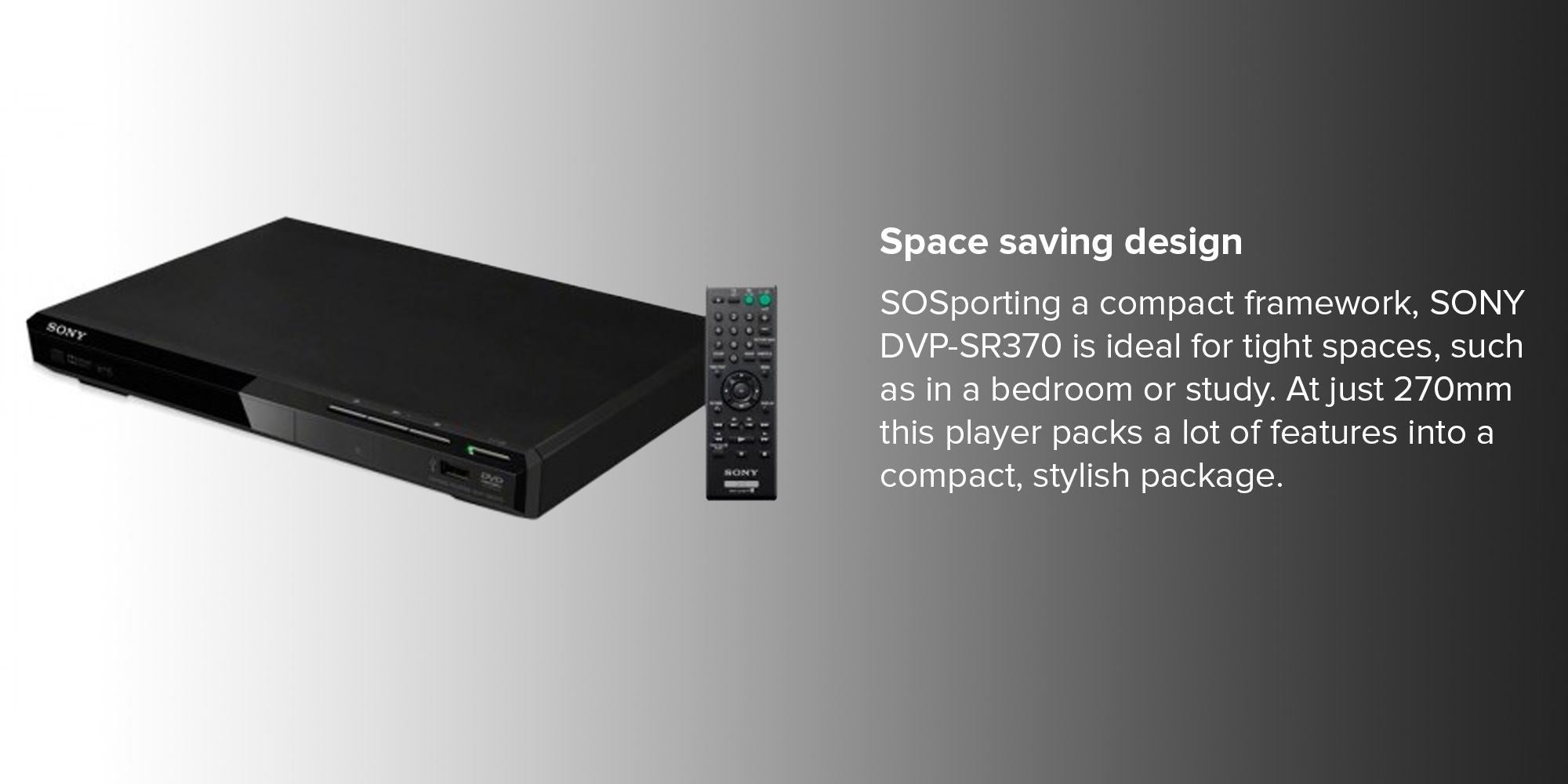 DVP-SR370 DVD Player SR370 Black