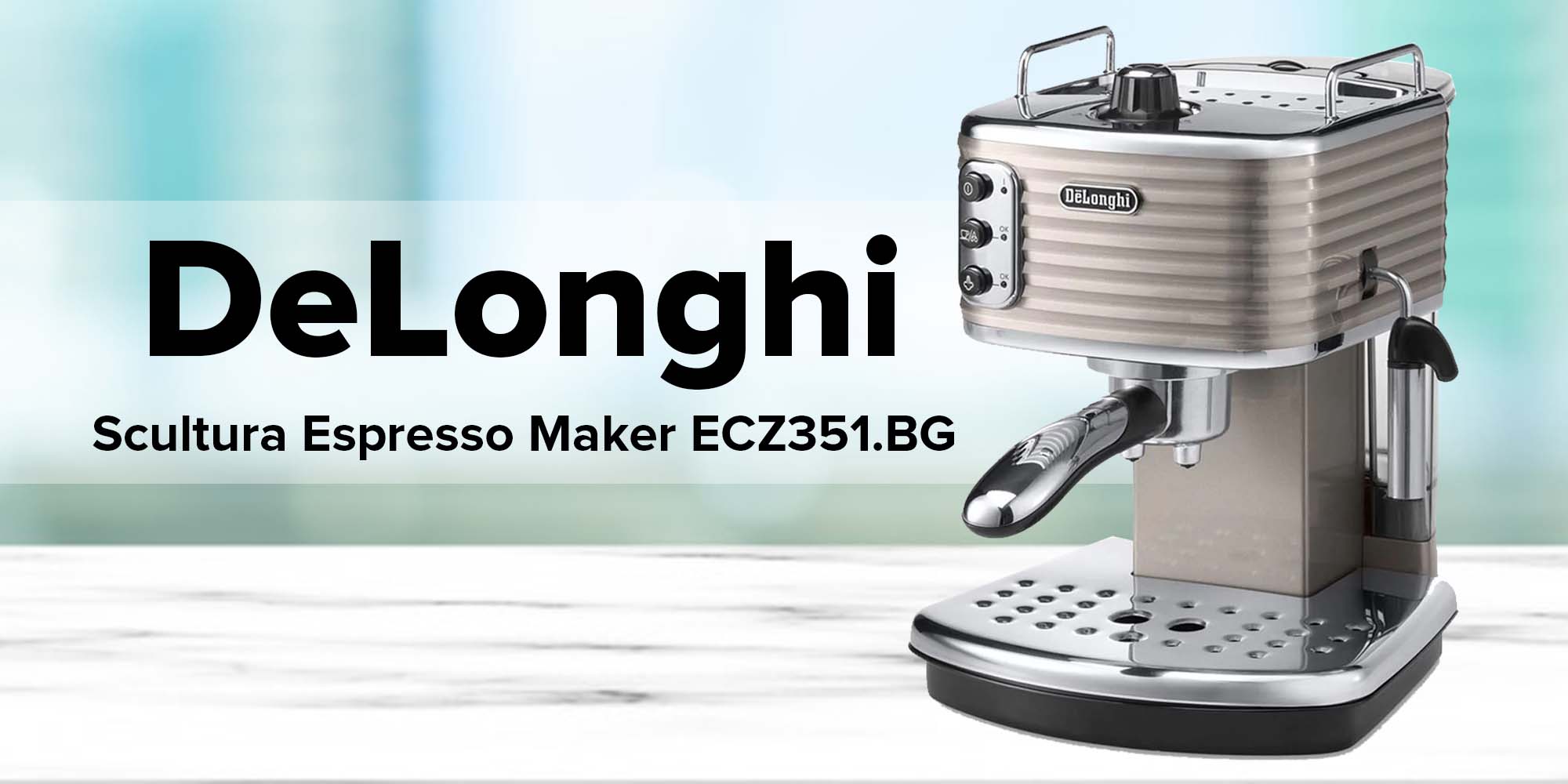 Espresso Maker 1.4 L 1100.0 W ECZ351.BG Beige/Silver/Black