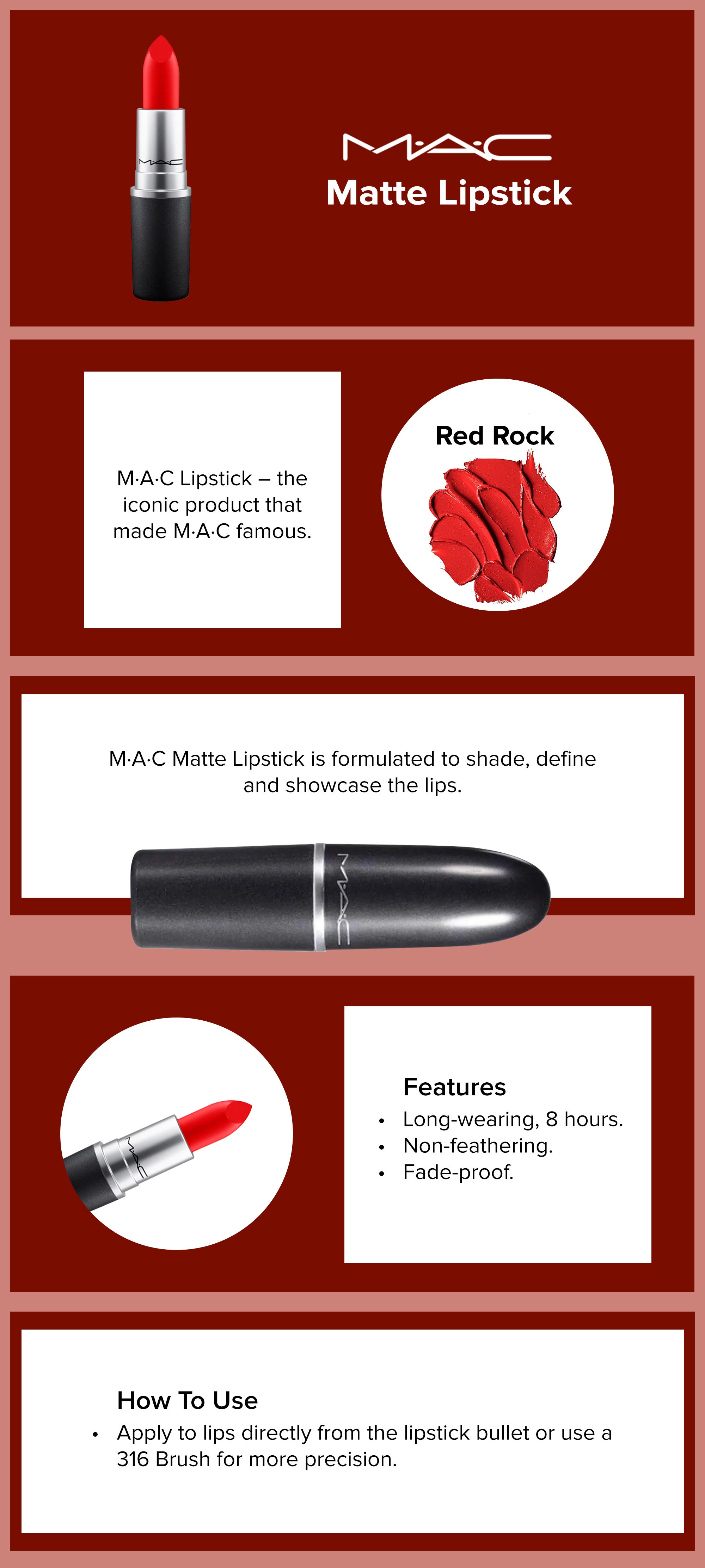 Matte Lipstick Mini Red Rock