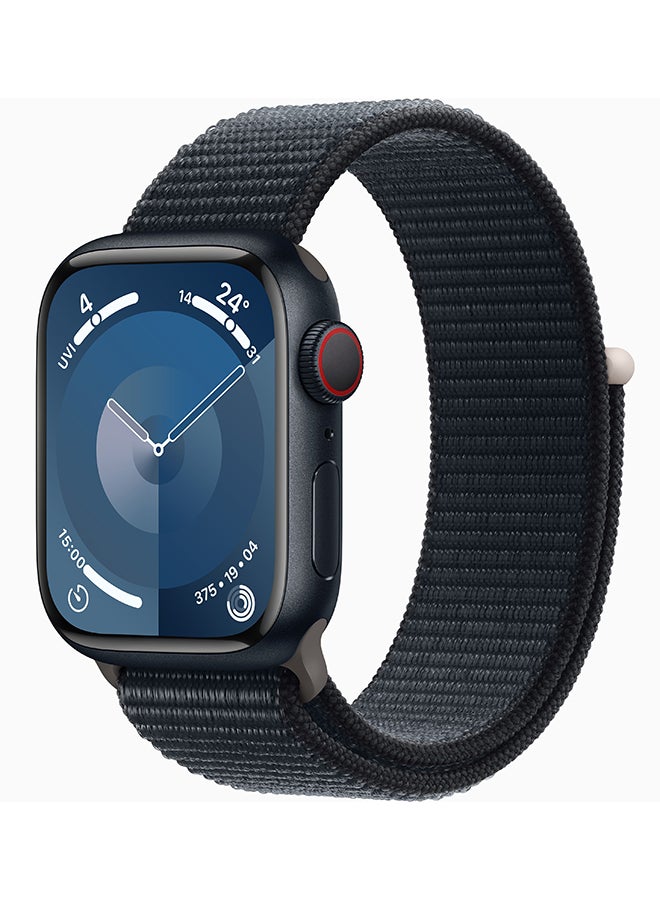 Watch Series 9 GPS + Cellular 45mm Midnight Aluminium Case With Midnight Sport Loop