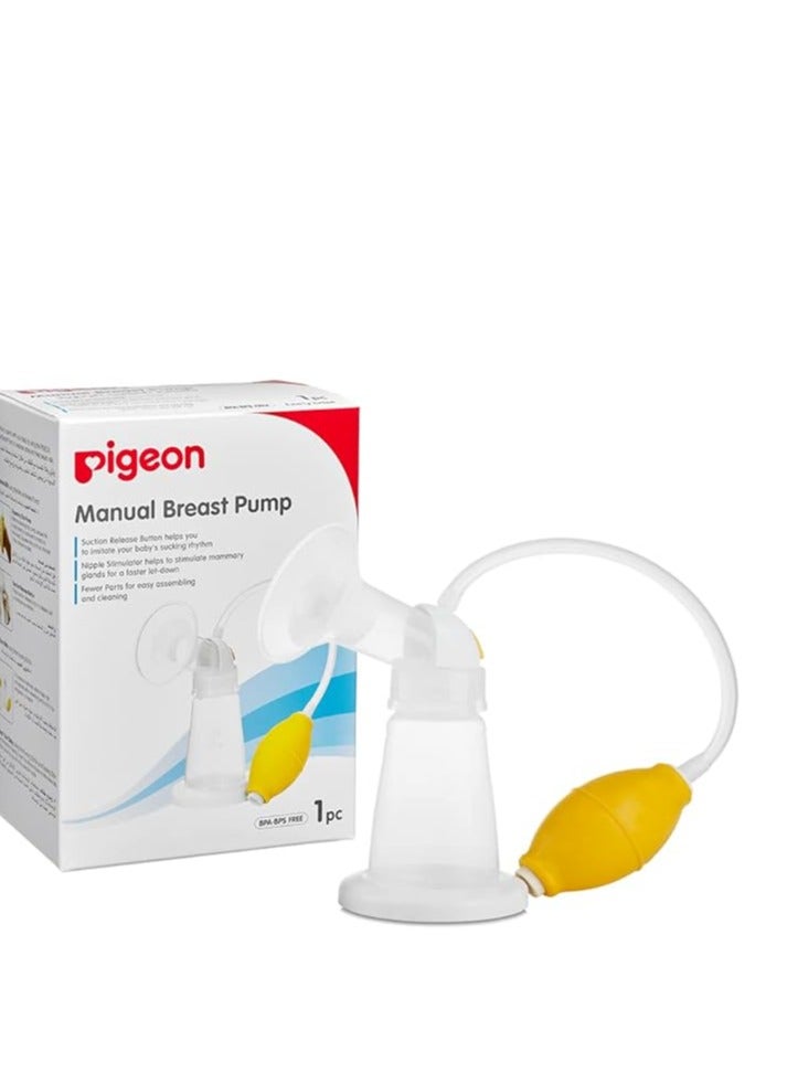 Manual Conventional Breast Pump Pigeon Suction Release Button Nipple Stimulator