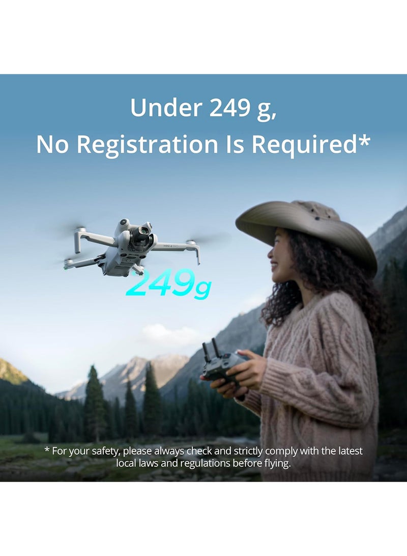 Mini 4 Pro GL Folding Mini-Drone 4K HDR Video Camera MOIAT Certified - UAE Version