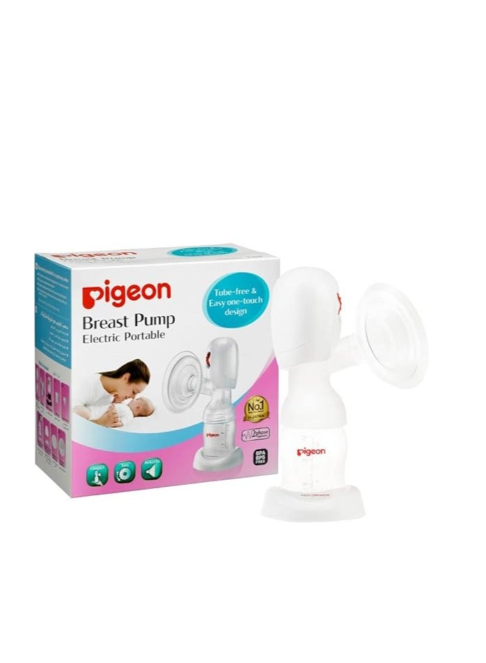 Pigeon Portable Electric Breast Pump: Tube-Free, Easy One-Touch Design, BPA/BPS-Free