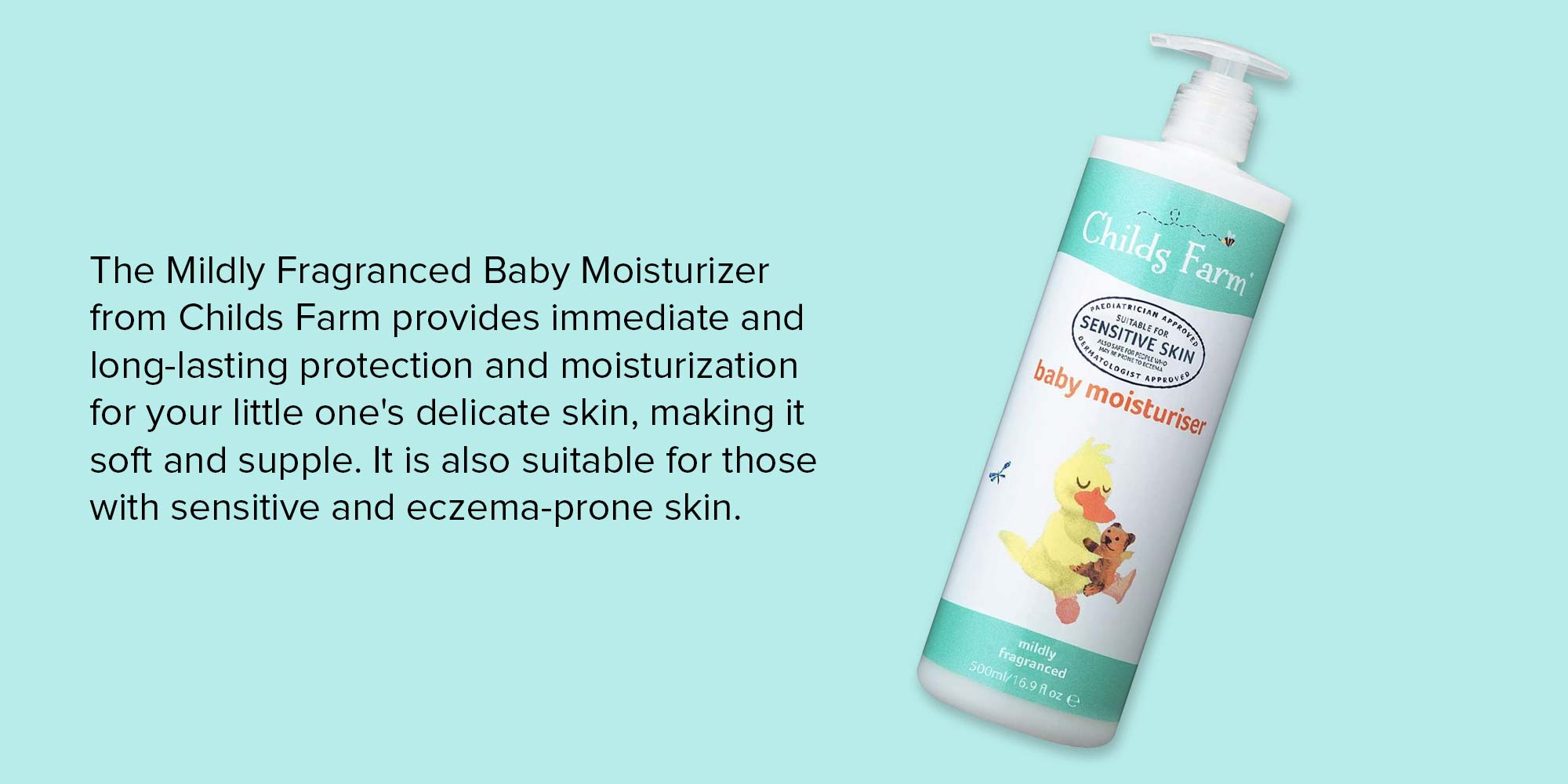 Mildly Fragranced Baby Moisturizer For Sensitive Skin 500ml