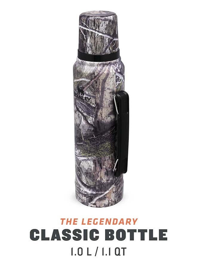 Stanley Classic Legendary Bottle 1L / 1.1QT Mossy Oak Country â€“ BPA FREE Stainless Steel Thermos | Keeps Cold or Hot for 24 Hours | Leakproof Lid Doubles as Cup | Dishwasher Safe | Lifetime Warranty