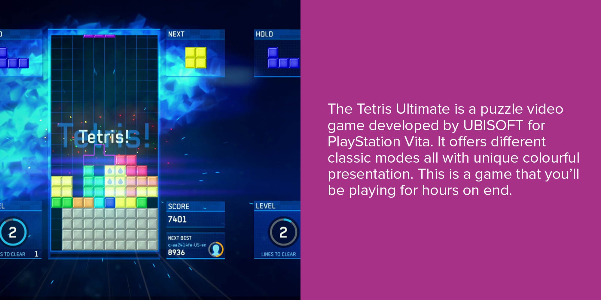 Tetris Ultimate Portable (Intl Version) - Puzzle - PlayStation Vita