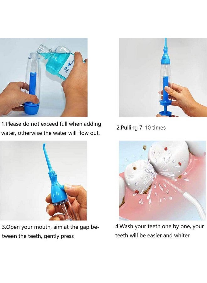 Practical Portable Water Flosser Jet Cleaning Tooth Mouth Denture Cleaner Dental Hygiene Floss Dental Manual Oral Irrigator