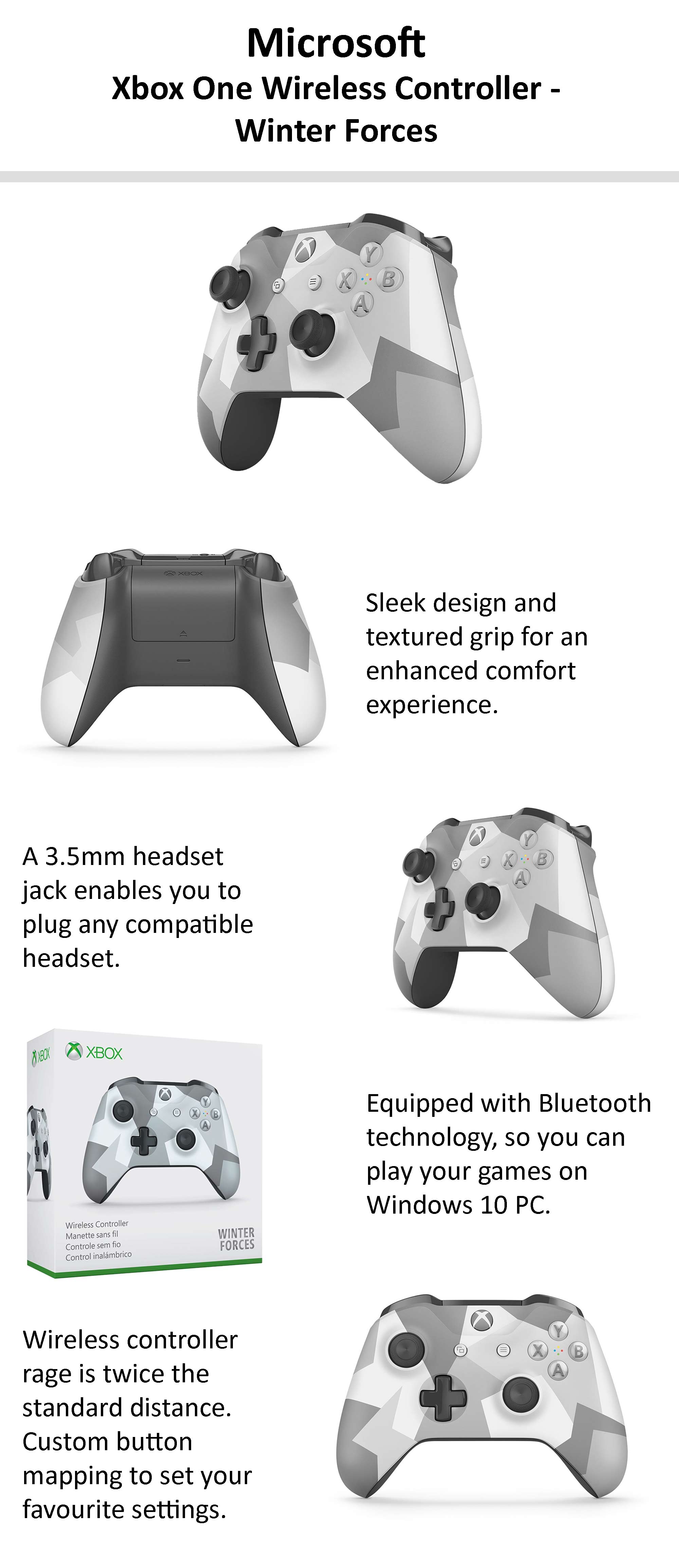 Xbox One Wireless Controller - Winter Forces