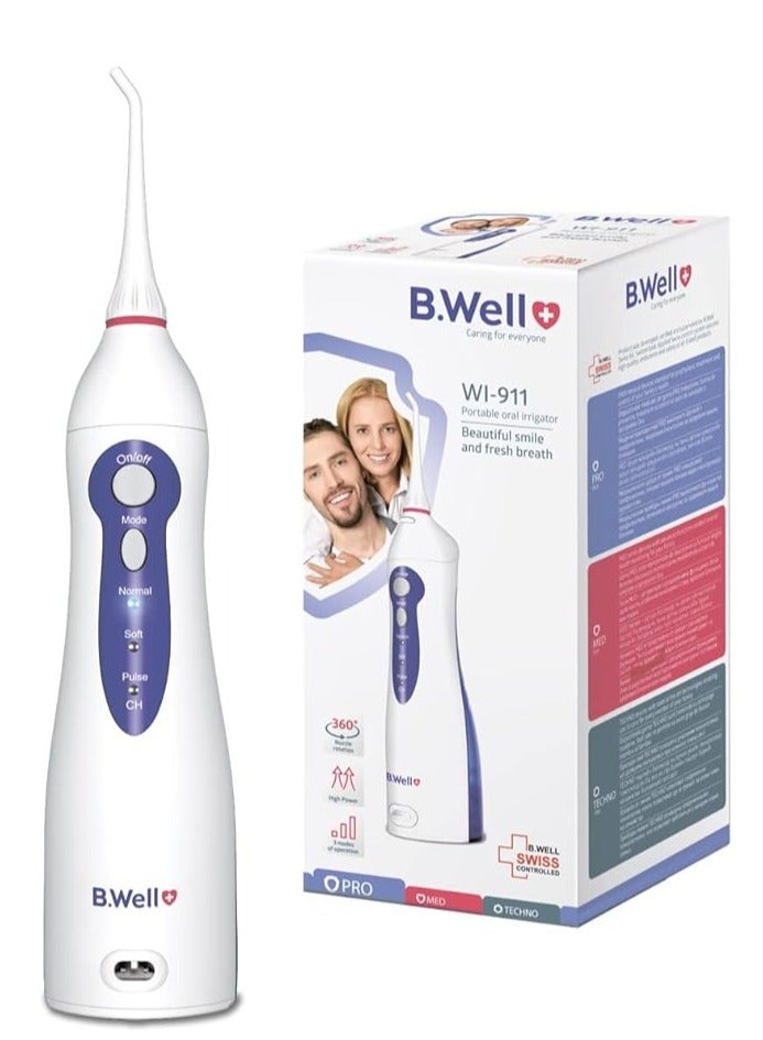 B.Well Pro 911 Portable Oral irrigator-Daily care of teeth and gums