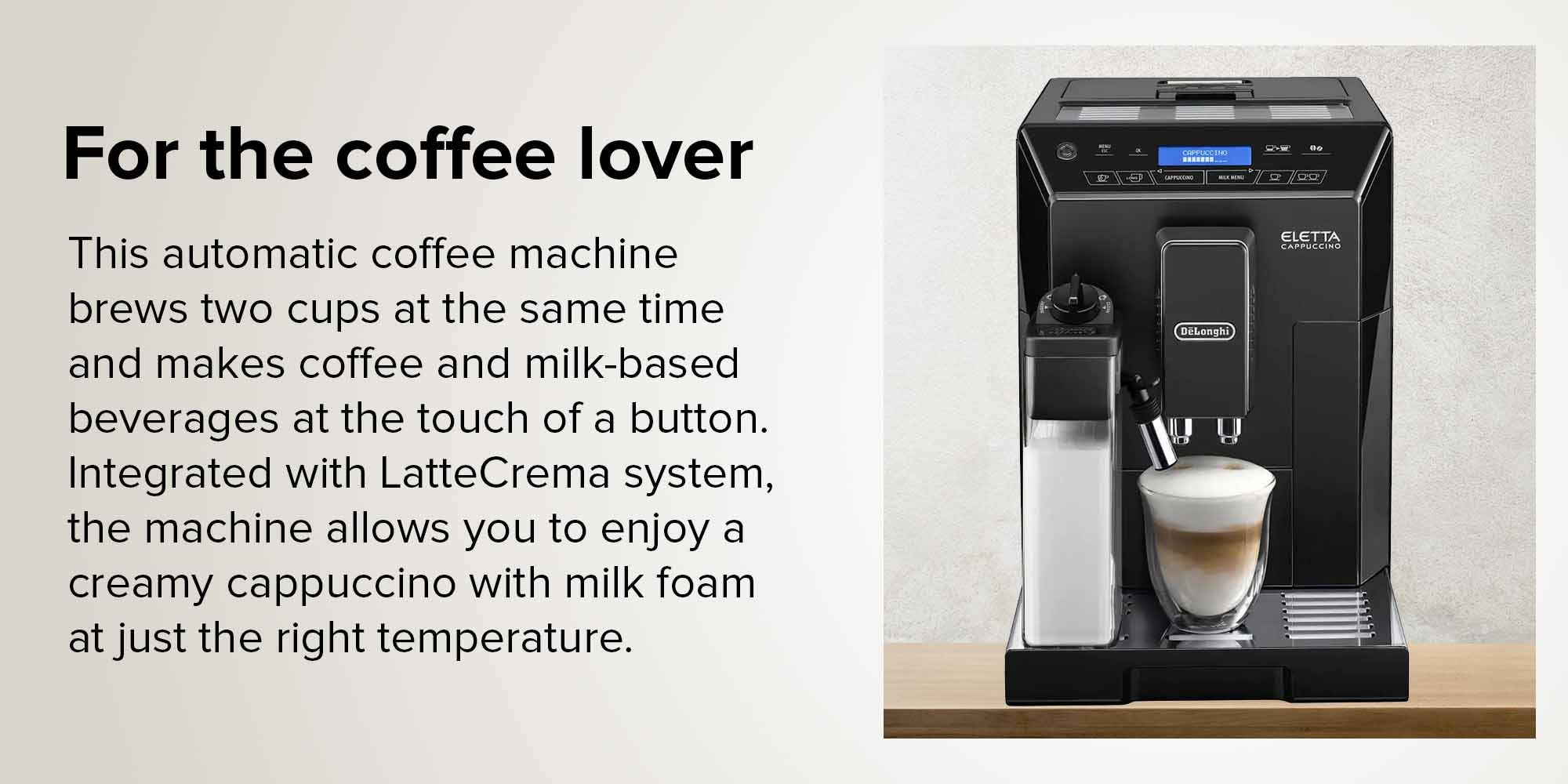 Eletta fully automatic coffee machine 1450.0 W ECAM44.660.B Black