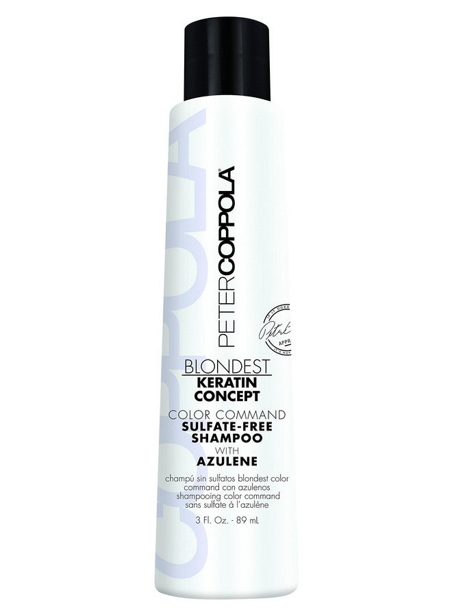 Purple Shampoo For Blonde Hair Sulfatefree Eliminates Brassy Yellow Tones Strengthens Processed And Dry Hair Keratin Protein For Daily Use (3 Fl Oz)
