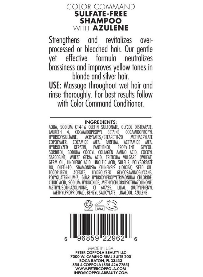 Purple Shampoo For Blonde Hair Sulfatefree Eliminates Brassy Yellow Tones Strengthens Processed And Dry Hair Keratin Protein For Daily Use (3 Fl Oz)