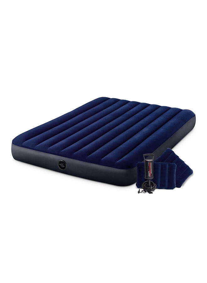 64765 Dura-Beam Standard Classic Downy Air Bed Plastic Blue