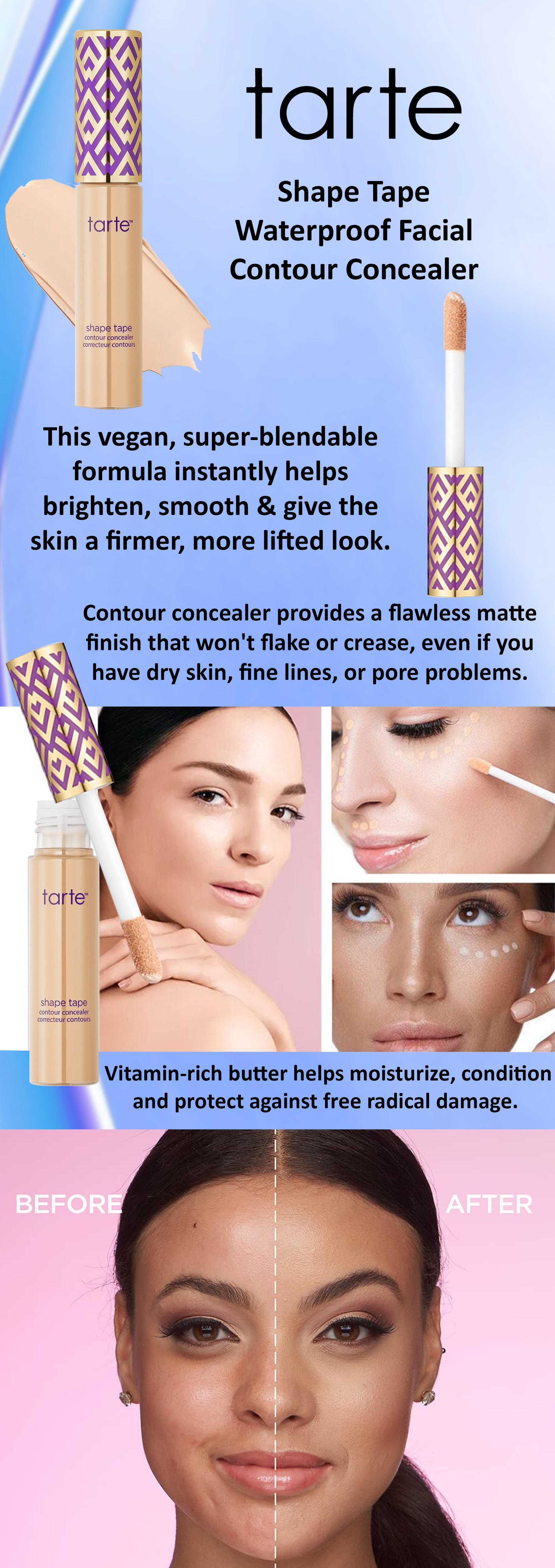 Shape Tape Waterproof Facial Contour Concealer Medium