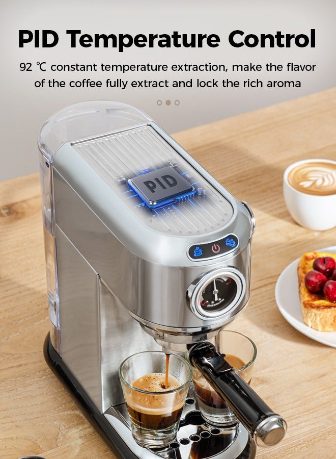 Espresso Machine Hot Cold Extraction 19Bar Coffee Machine For Espresso Powder And ESE Pods 1450W 1.1L