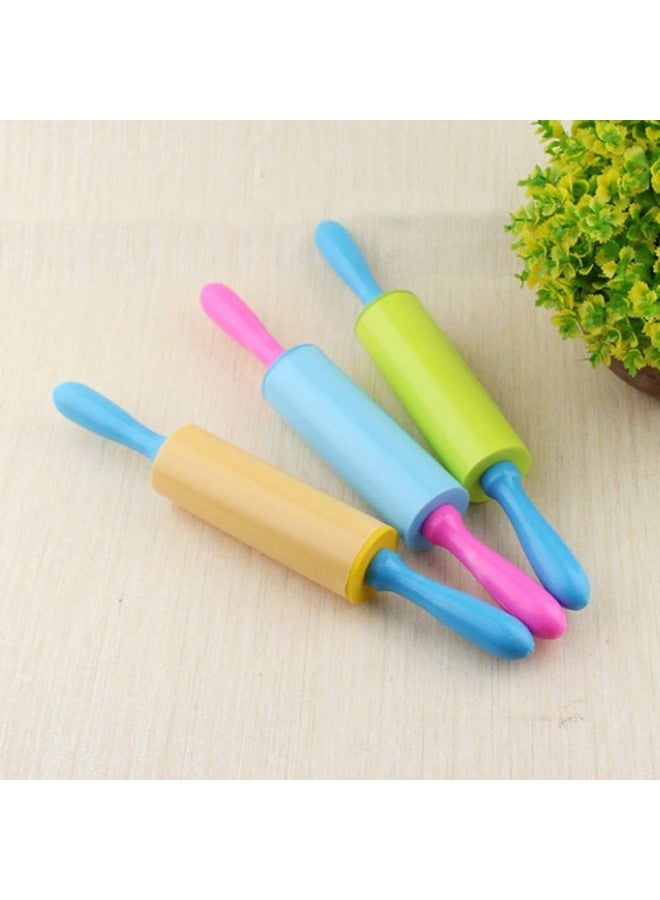 Children Rolling Pin Plastic Clay Diy Dough Tools Kit Extruder Tools 3Pcs (Random Color)