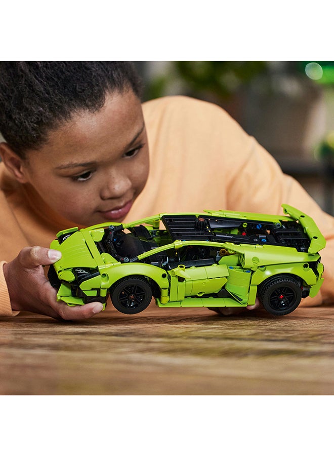 Technic Lamborghini Huracán Tecnica 42161 Building Toy Set for Kids Aged 9+ Who Love Super Sports Car Toys; A Buildable Model Car to Assemble and Explore (806 Pieces)