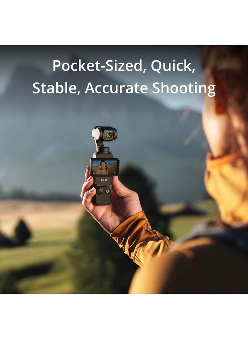 Osmo Pocket 3 Vlogging Camera With 1-Inch CMOS & 4K/120fps Video 3-Axis Stabilization Fast Focusing Face/Object Tracking 2-Inch Rotatable Touchscreen Small Video Camera For Photography Youtube