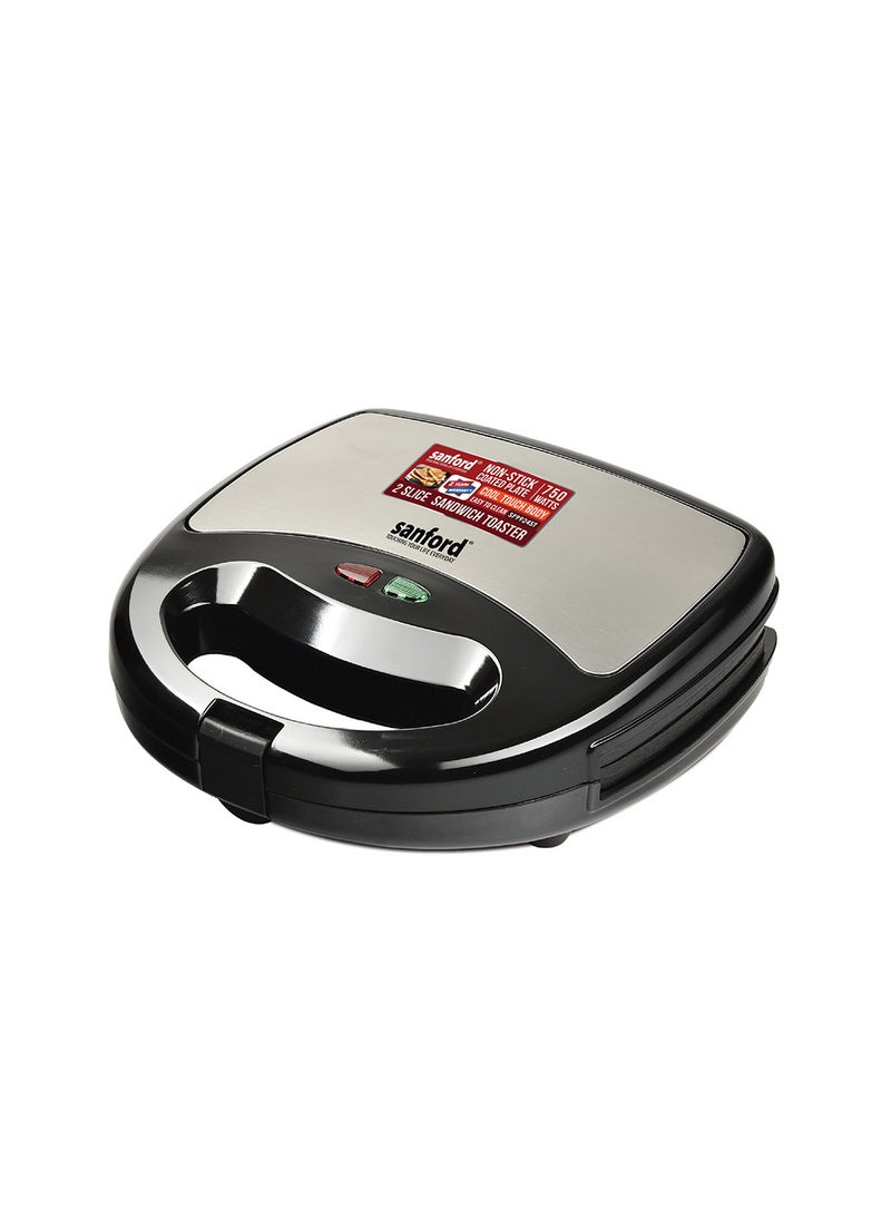 SANDWICH TOASTER 2 SLICE 750 W SF9924ST BS Black