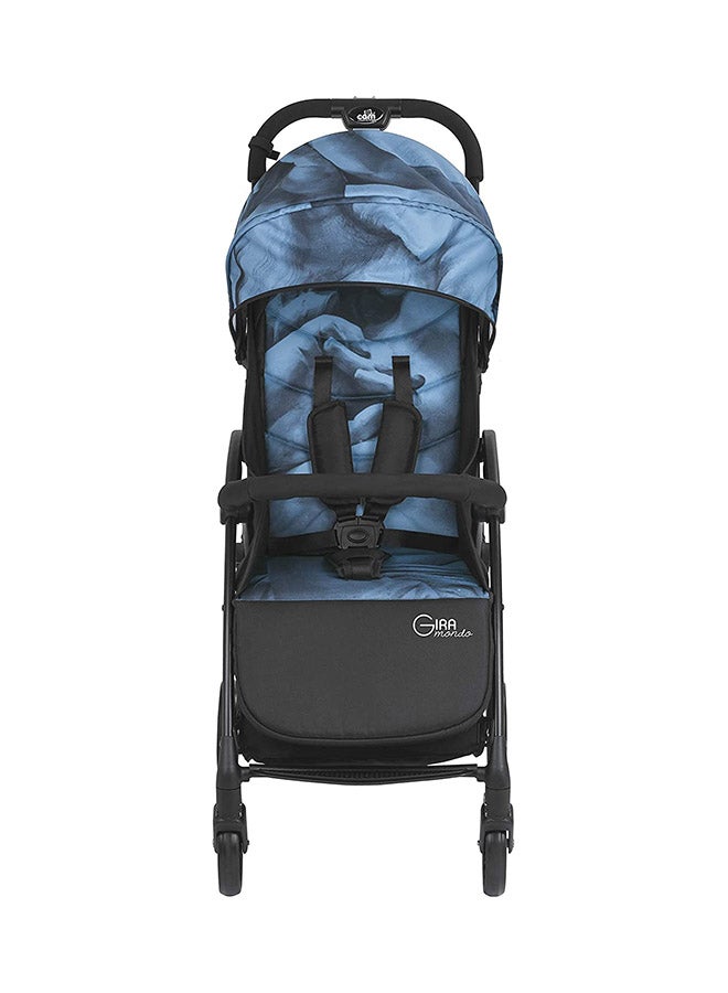 Giramondo Lightweight Stroller 0 To 4 Years (up to 22 kg) Ash Grey, Lightweight, Adjustable Seat, Four Wheels, Aluminium Frame, 5-Point Safety Harness, Easy To Carry, Super Compact Folding