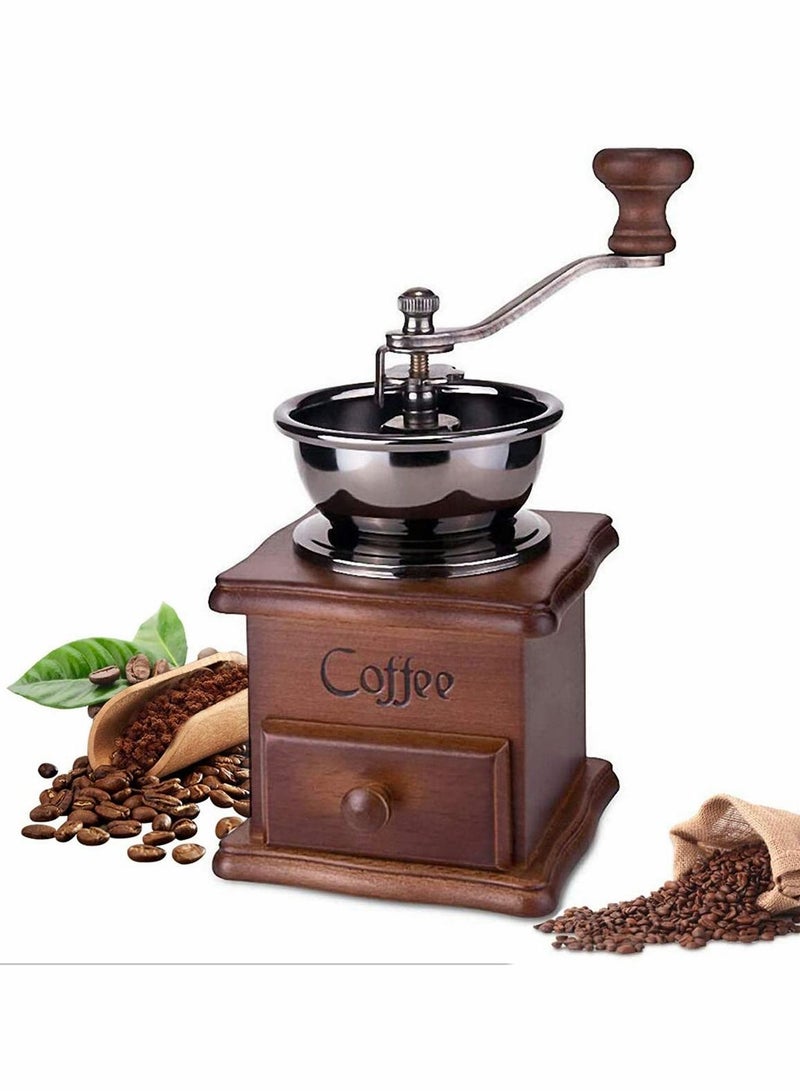 Coffee Grinders Manual Bean Grinder Adjustable Coarseness Ceramic Mill Hand Held Multifunction Smash Machine Compact Crank For Home, Office & Travelling