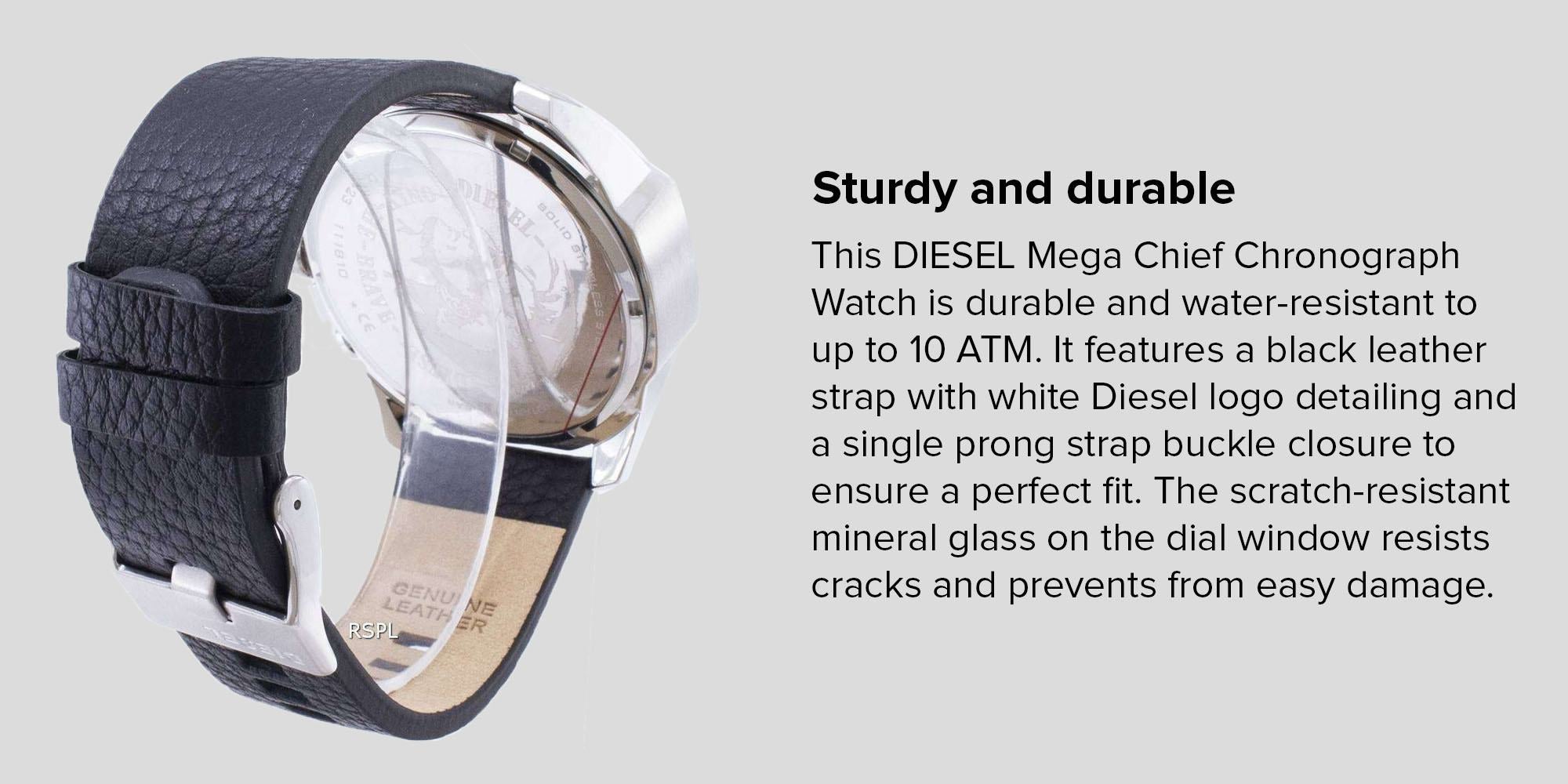 men Mega Chief Water Resistant Chronograph Watch DZ4423