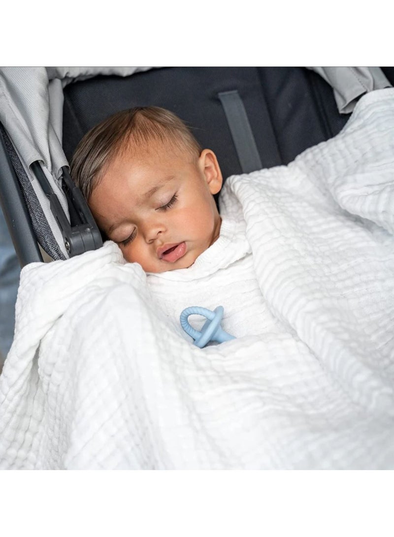 Comfy Cubs Baby Muslin Blanket, Swaddle for Newborns and Toddlers, Large 40” x 40” Cover, 6-Layer Softness for Infant Swaddling, Receiving, or Tummy Time, Shower Gift (fern)