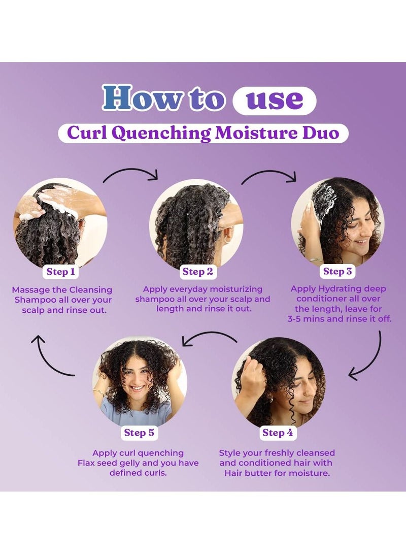 Fix My Curls Curl Quenching Moisture Styling Bundle For Curly And Wavy Hair 50gm Each Pack of 2
