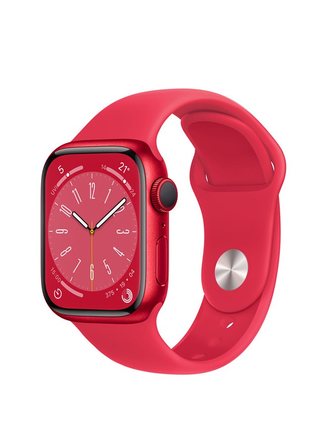 Watch Series 8 GPS 41mm Product(RED) Aluminium Case With Product(RED) Sport Band