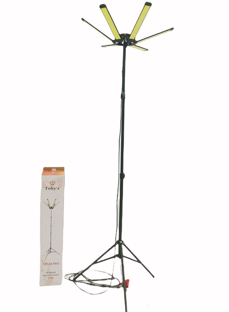 Camping Light Outdoor High Power 6pcs LED Light 120W Portable Multifunction Lamp VIP-08 PRO