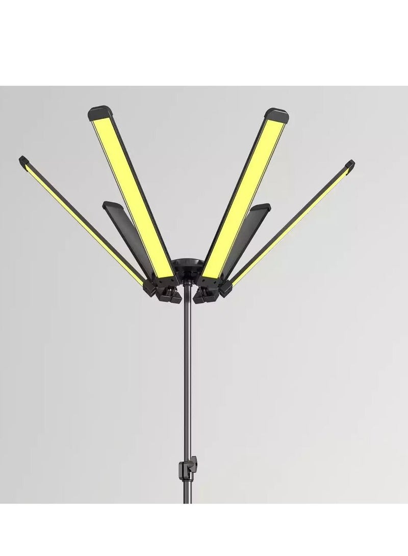 Camping Light Outdoor High Power 6pcs LED Light 120W Portable Multifunction Lamp VIP-08 PRO