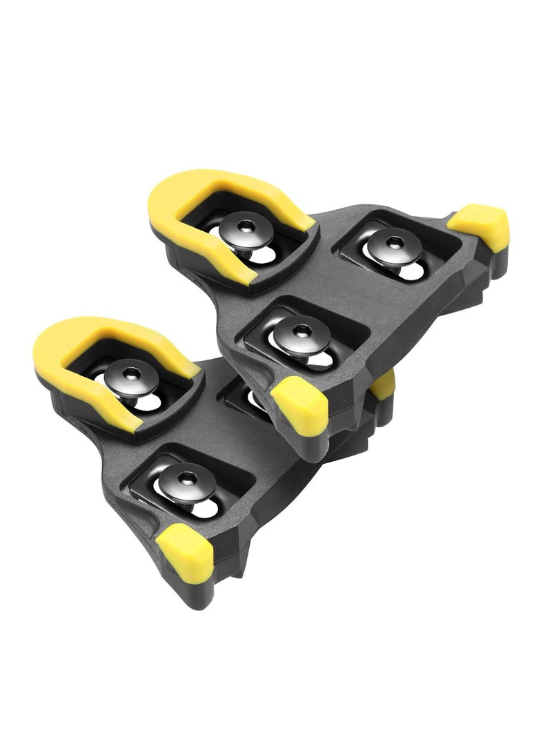 SPD Road Bike Cleats for Shimano Speed-SL SM-SH10 SH11 SH12 Cleats- Indoor Outdoor Peleton Spin Cycling Pedals Cleat & Bicycle Clips Set