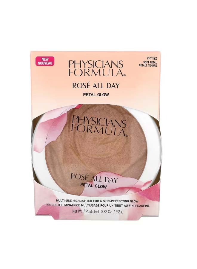 Rose All Day Petal Glow Multi Use Highlighter Soft Petal 0.32 oz 9.2 g