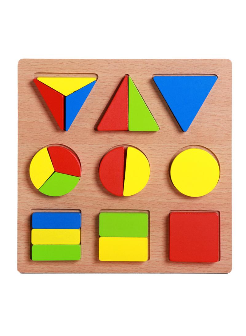 Creative craft geometric shape sorter educational learning toy for kids style Y4