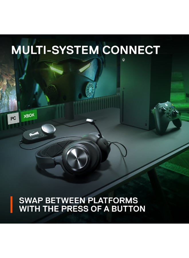 Arctis Nova 7X Wireless Multi System Gaming & Mobile Headset, Nova Acoustic System, 2.4GHz+Bluetooth, 38Hr Battery, ClearCast Gen2 Mic, For Xbox Series X|S, PC, PS5, Black | 61565