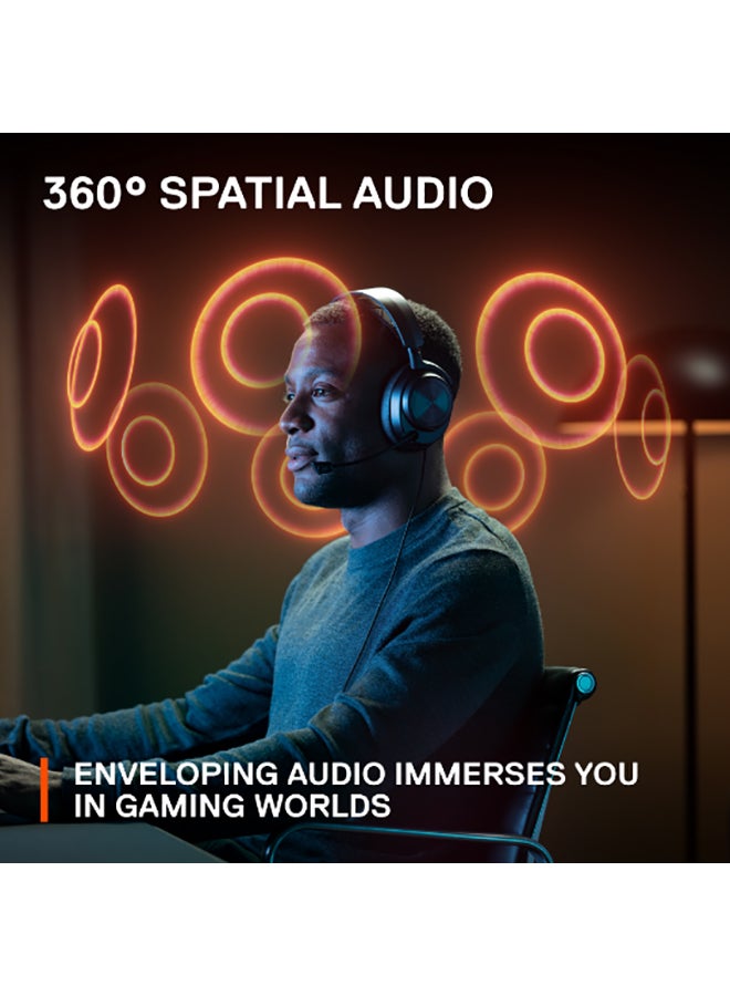 Arctis Nova 7X Wireless Multi System Gaming & Mobile Headset, Nova Acoustic System, 2.4GHz+Bluetooth, 38Hr Battery, ClearCast Gen2 Mic, For Xbox Series X|S, PC, PS5, Black | 61565