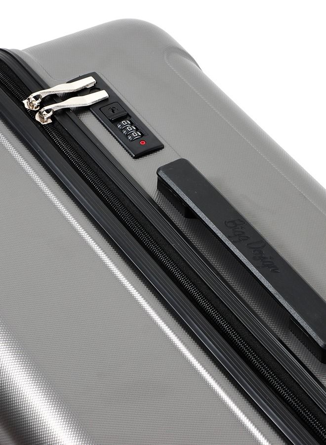 Biggdesign 3 Piece Ocean Design Carry On Luggage Set Gray