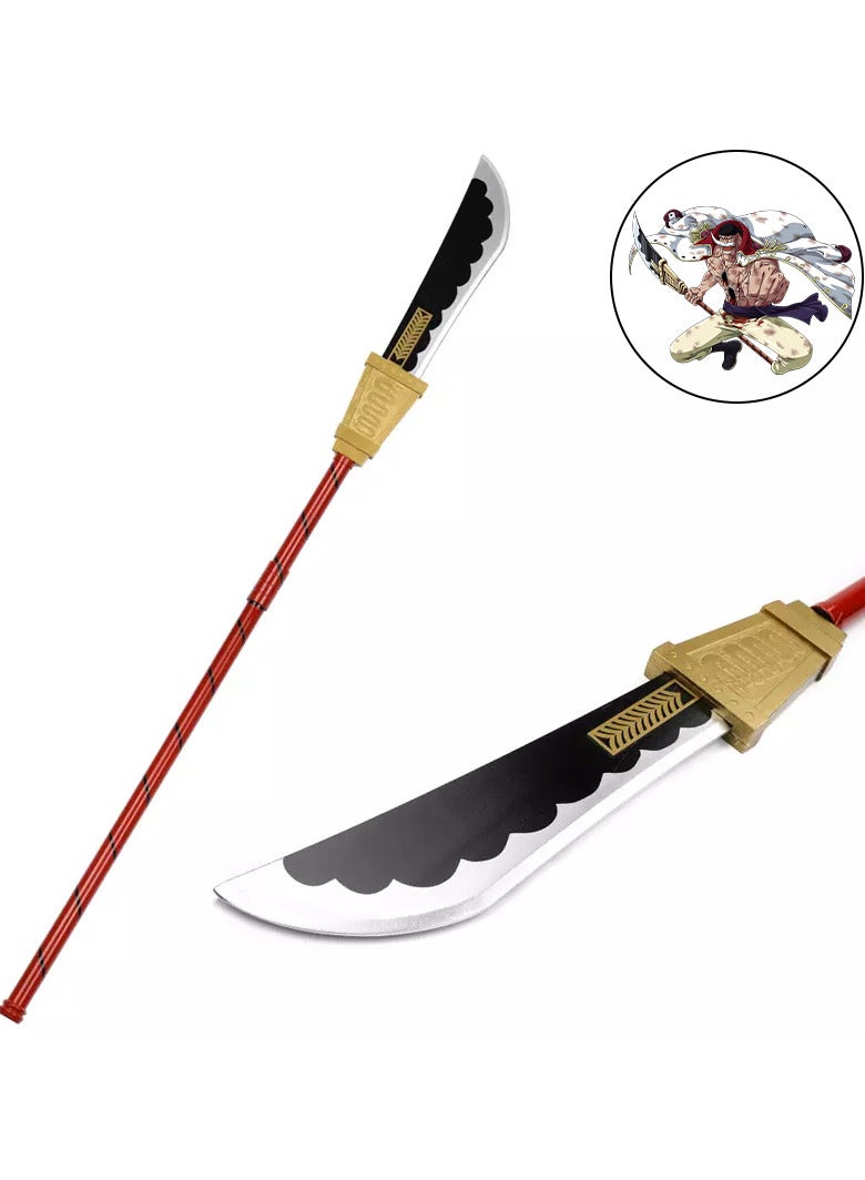 Anime One Piece Edward Newgate's Murakumogiri Toy Polearm Wooden Sword